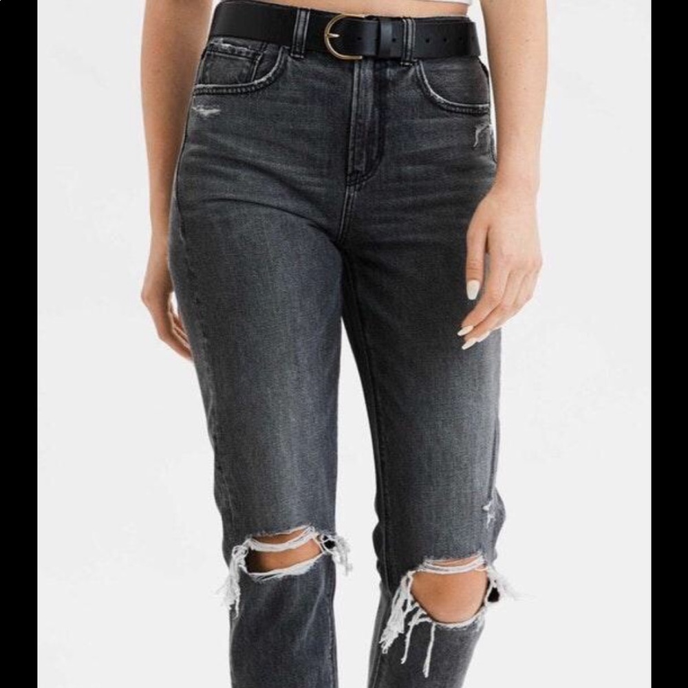 american eagle high rise mom jeans